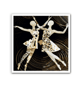 Vibrant Women s Dance Elegance Wrapped Canvas - Beyond T-shirts